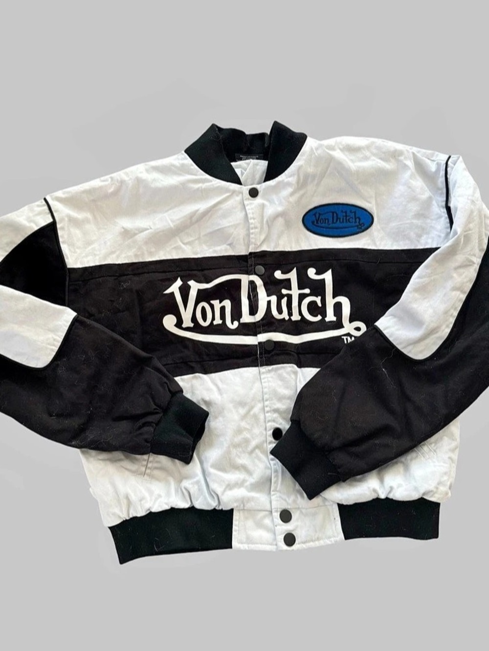Von Dutch Men’s Color Block Bomber Jacket Size Small